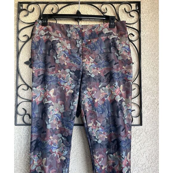 Soft Surroundings Floral Print Ankle Pants - Size Large- Multicolor - Picture 2 of 6